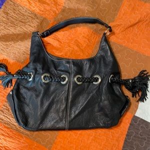 ANA boho black purse. Measurements in photos.